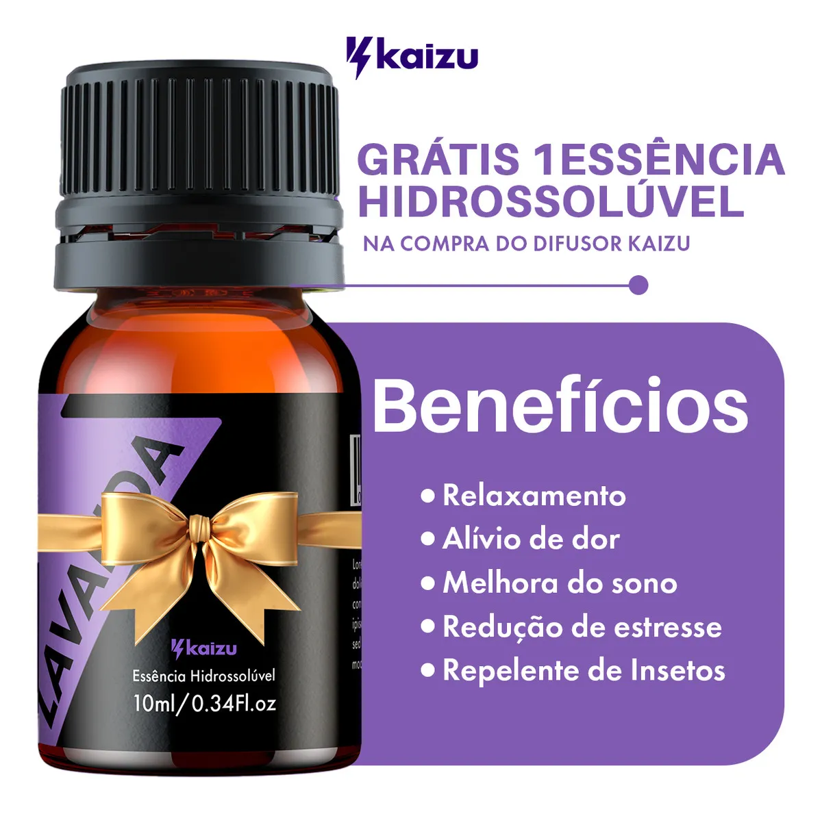 Difusor De Ambiente Eletrico Purificador Aromatizador Ar Essência Silencioso Bivolt Kaizu