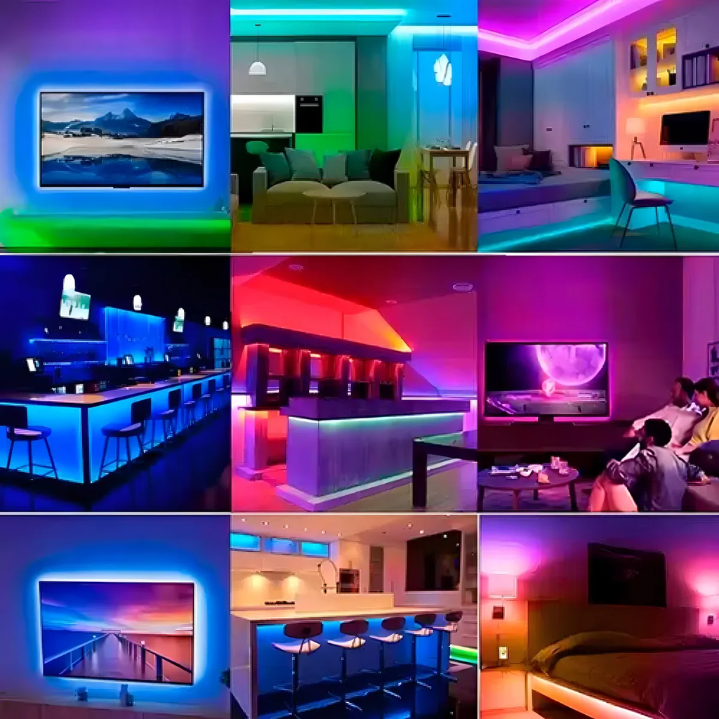 Fita Led Rgb 5 Metros Usb Com Controle Remoto