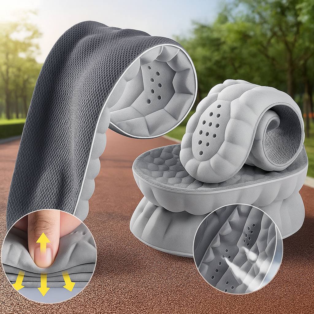 Palmilha Ortopédica 4D Cloud | Conforto e Amortecimento em PU